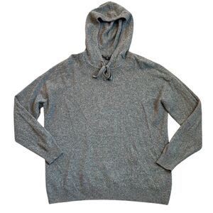 Saks Fifth Avenue Women’s Gray 100% Cashmere Hoody Sweater| New w/o Tag | Size S